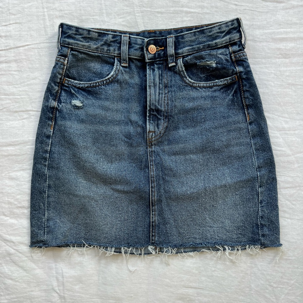 Denim Mini Skirt